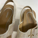 Aetrex Size 7 Women's Gold Platform Sandals