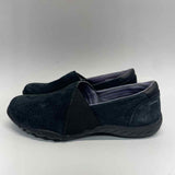 Skechers Size 7.5 Women's Black Solid Slip On Shoes