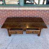 Brown Solid Wood Coffee Table