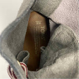 Toms Size 6 Women's Gray Solid Lace Up Booties