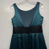 Max & Cleo Size 10-M Women's Teal-Black Color Block Fit And Flare Dress