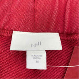 J.Jill Size M-8 Women's Red Washed Pull On Skirt