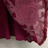 Showpo Size S-4 Women's Fuschia Floral Long Sleeve Dress