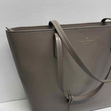 Kate Spade Light Gray Solid Tote Handbag