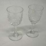 Baccarat Cordial Clear Crystal Glassware Set of 2