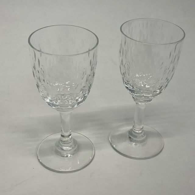 Baccarat Cordial Clear Crystal Glassware Set of 2