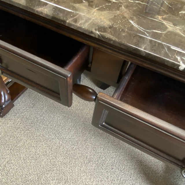 Console black gray Wood-Stone Console - Sofa Table