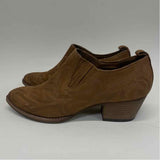 Dolce Vita Size 8.5 Women's Tan Embroidered Pointed Toe Booties