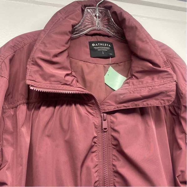 Athleta Women's Size L Canberry Solid Zip Up Jacket