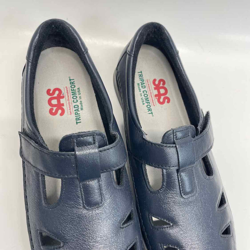 SAS Size 10 Women's Navy Cut Out Slip On Shoes