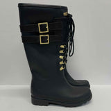 Tory Burch Size 8 Women's Black Solid Rain Boots