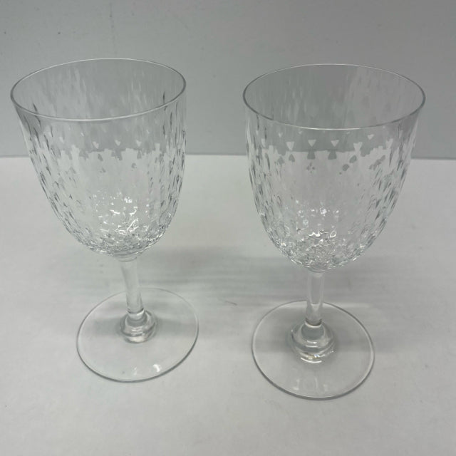 Baccarat Wine Clear Crystal Glassware Set of 2