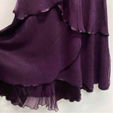 Komarov Size L Women's Purple Beaded Fit And Flare Dress