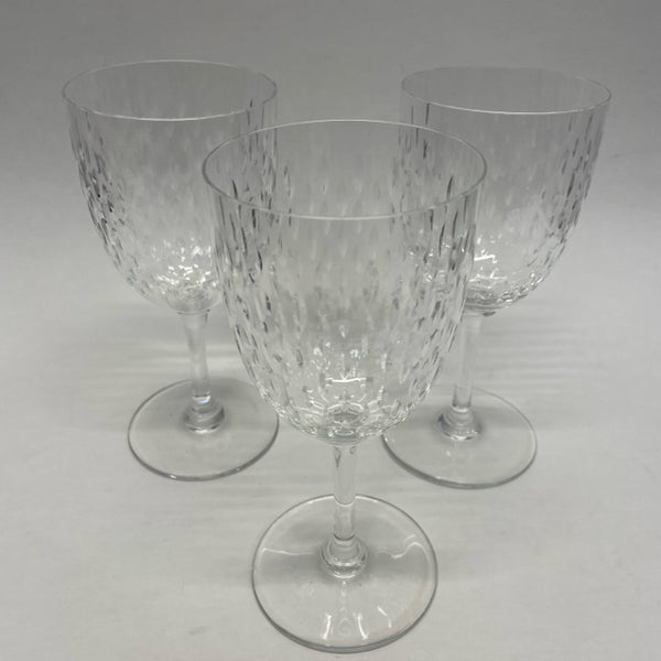 Baccarat Water Clear Crystal Glassware Set of 3