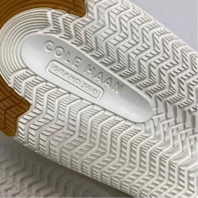 Cole Haan Size 7.5 Women's Beige-White Patchwork Lace Up Sneakers