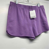 Coach Size L-12 Women's Purple Solid Sweatshorts Shorts