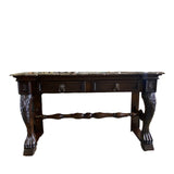 Console black gray Wood-Stone Console - Sofa Table