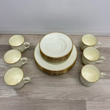Nittoroyal Ivory-Gold Bone China Tea Set