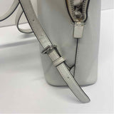 Michael Kors White Pebbled Leather Backpack Handbag