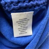 Johnny Was Size L Women's Blue Solid V Neck Long Sleeve Top