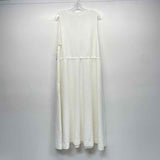 Haven Well Within Size Xl Women's White Solid Sleeveless Fit And Flare Dress