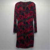 Lauren Ralph Lauren Size 14-L Women's Red-Multi Paisley Sheath Dress