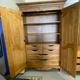 Ethan Allen Brown Solid Wood Cabinet