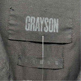 Grayson Size L Women's Black Solid Shirt Dress