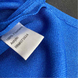 Ming Wang Size 2x Women's Blue Solid V Neck Sleeveless Top