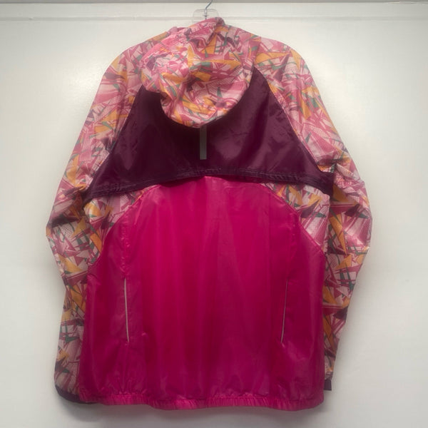 Under Armour Women's Size Xl Pink-Multi Patchwork Rain Jacket