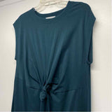 Modern Citizen Size Xl Women's Teal Solid Maxi Dress