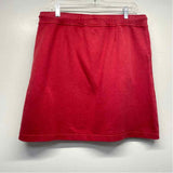 J.Jill Size M-8 Women's Red Washed Pull On Skirt
