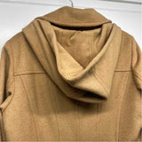 Michael Michael Kors Women's Size L Beige Solid Overcoat Coat