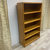 Brown Oak Bookcase