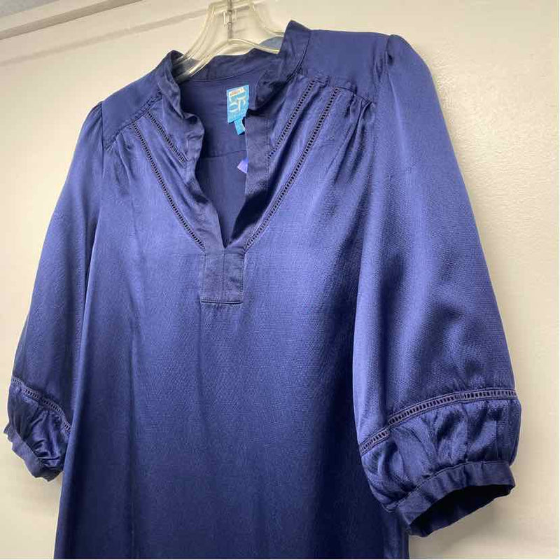COOp Barneys New york Size XS Women's Blue Solid Tunic Dress