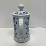 Mitterteich White-Blue Porcelain Pitcher