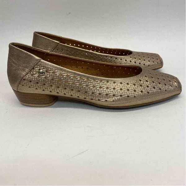 Pikolinos Size 41- 10 Women's Gold Shimmer Slip On Shoes