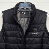 Venustas Women's Size L Black Solid Zip Up Vest