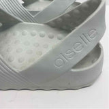 Oiselle Size 7-7.5 Women's Light Gray Solid Strappy Sandals