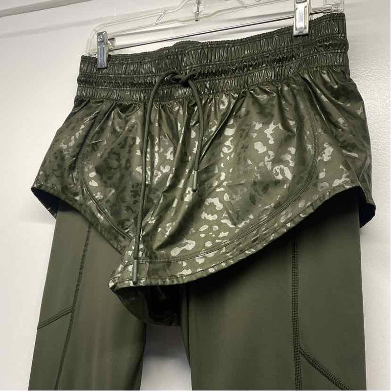 Athleta Size S Women's Green Solid Leggings Activewear Pants