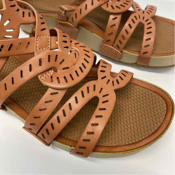 Baretraps Size 7.5 Women's Brown Cut Out Gladiator Sandals