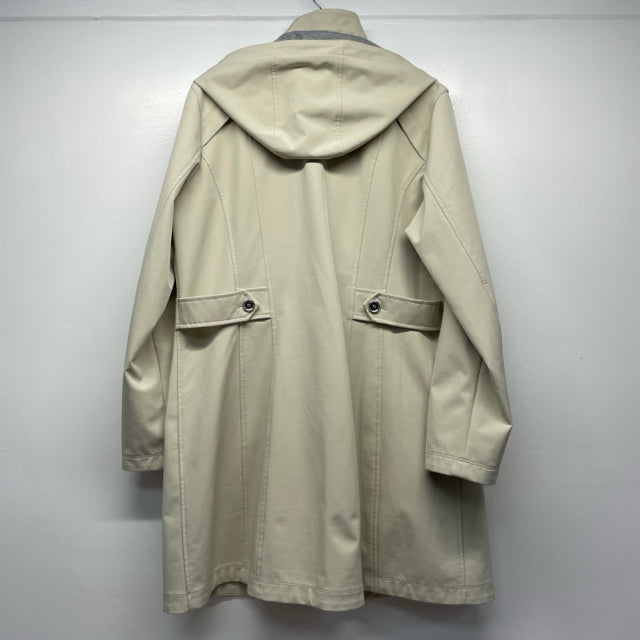 Johnston Murphy Women s Size L Beige Solid Rain Coat