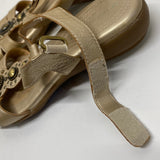 Naturalizer N5 Comfort Size 5 Women's Gold Beaded Strappy Sandals