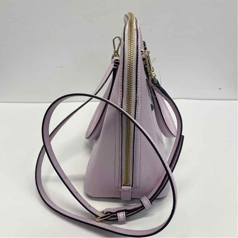 Kate Spade Lilac Solid Leather Satchel Handbag