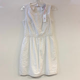 Vineyard Size 4-S Women's White Eyelet Dress