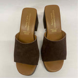 Verderosmarino Size 40-9 Women's Brown Solid Heel Sandals
