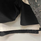 Krimson Klover Size L Women's Black-White Cut Out Pencil Skort
