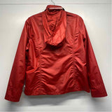 Zenergy By Chico's Women's Size 1-M Red Solid Zip Up Jacket