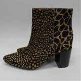 Madewell Size 7 Women's Brown-Tan Animal Print Short Boots