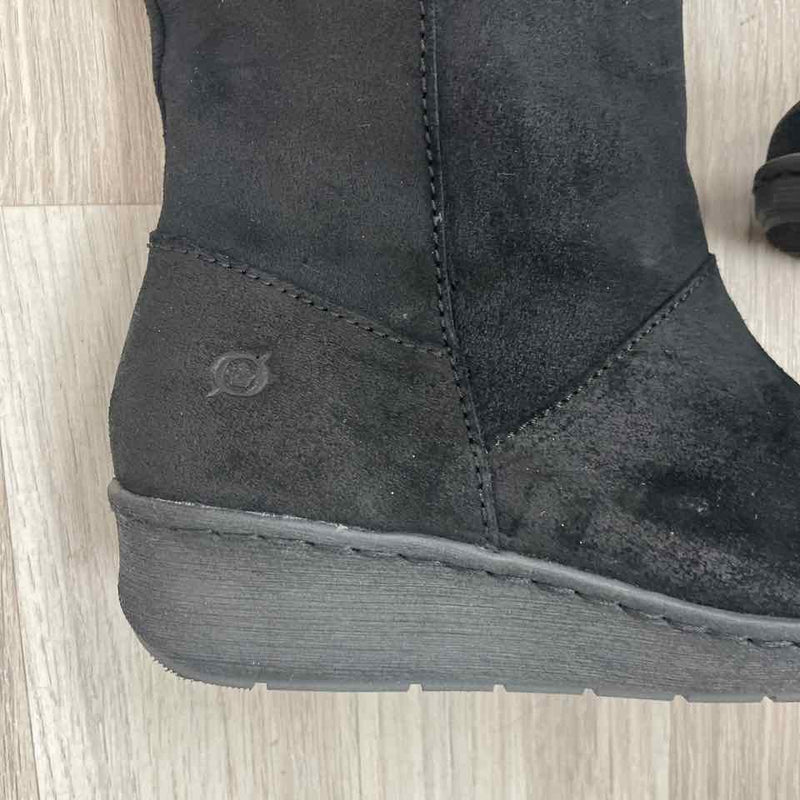 Born Size 7 Women's Black Distressed Tall Boots